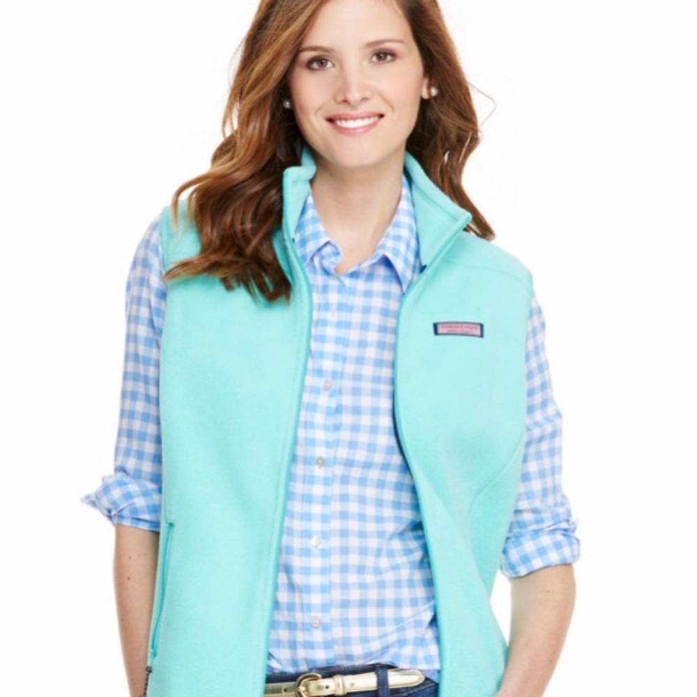 Vineyard Vines Ladies Westerly Vest seafoam